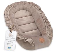 Totsy Baby Réducteur de Lit Bébé 90x50cm en Minky Polyvalent pour Nid d'ange Couffin et Naissance Chaud et Doux et Accessoires pour nid Douillet Winter Cocon Velvet Beige