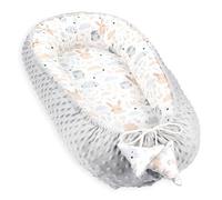 Totsy Baby Réducteur de Lit Bébé 90x50cm en Minky Polyvalent pour Nid d'ange Couffin et Naissance Chaud et Doux et Accessoires pour nid Douillet Winter Cocon Hibou Gris
