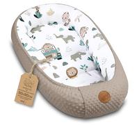 Totsy Baby Réducteur de Lit Bébé 90x50cm en Minky Polyvalent pour Nid d'ange Couffin et Naissance Chaud et Doux et Accessoires pour nid Douillet Winter Cocon Afrique Kaki