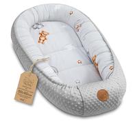 Totsy Baby Réducteur de Lit Bébé 90x50cm en Minky Polyvalent pour Nid d'ange Couffin et Naissance Chaud et Doux et Accessoires pour nid Douillet Winter Cocon Peluche