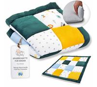 Totsy Baby Tapis de Jeux Bebe Chambre Patchwork - Matelas de Sol pour eveil au de Parc Tapis en Coton et Epais pour bébé et Enfants pour d'eveil Oeko-Tex Safari