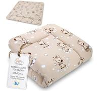 Totsy Baby Tapis d'eveil Chambre Bebe - Matelas de Sol Enfant pour eveil Jeux au de Parc Tapis en Coton et Epais pour bébé et Enfants 100 cm Certificat Oeko-Tex Girafes