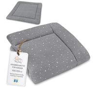 Totsy Baby Tapis d'eveil Chambre Bebe - Matelas de Sol Enfant pour eveil Jeux au de Parc Tapis en Coton et Epais pour bébé et Enfants 100 cm Certificat Oeko-Tex Galaxie