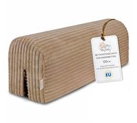 Totsy Baby Tour de lit bébé Respirant 120 cm - Contour de Lits pour Tout-Petits Protege Enfant barreaux ou Barriere Bebe Tours Mousse Berceau Protection Lincoln Marron