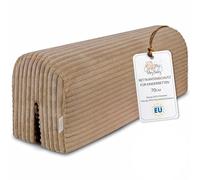 Totsy Baby Tour de lit bébé Respirant 70 cm - Contour de Lits pour Tout-Petits Protege Enfant barreaux ou Barriere Bebe Tours Mousse Berceau Protection Lincoln Marron