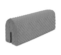 Totsy Baby Tour de lit bébé Respirant 70 cm - Contour de Lits pour Tout-Petits Protege Enfant barreaux ou Barriere Bebe Tours Mousse Berceau Protection Minky Gris