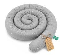 Totsy Baby Tour de lit XXL - Coussin d'allaitement - Coussin d'allaitement - Protection des Bords de lit - Coussin décoratif - Serpent - Taille XL - Fabriqué à la Main - Motif Galaxie - 400 cm