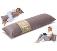 Totsy Baby Traversin Ergonomique 40x145 cm Housse Amovible - Coussin de maternité pour Dormir sur Le côté Body Pillow Bou oux Respirant - certifié Oeko-TEX Rose