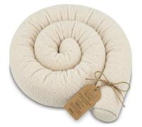 Totsy Baby Traversin Oreiller de Corps Japonais Cervical 150 cm Bou oussin Allaitement Grossesse Dormeur Latéral Positionnement Nuque Enveloppant Cale 150 cm Crème