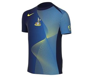 Tottenham Hotspur Academy Pro 3E Tenue Haut De Foot D'Avant-Match Nike Dri-Fit Total 90 pour Ado, Blue Void/Dynamic Yellow/Dynamic Yellow, HM4191-492, S