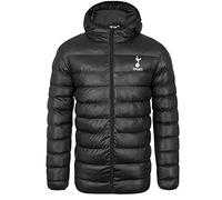 Tottenham Hotspur officiel - Doudoune matelassée thème football - à capuche - homme - Noir - L