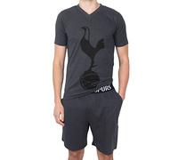 Tottenham Hotspur Officiel - Ensemble de Pyjama Court thème Football - Homme - Gris - L