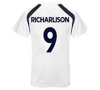 Tottenham Hotspur Officiel - T-Shirt d'entraînement thème Football - Homme - Polyester - Blanc Richarlison - M
