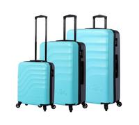 TOTTO - Ensemble de valises Souples - Bazy - Limpet Shell - Couleur Bleue - Trois Tailles de valises - Roues 360 - Système TSA - Doublure en Polyester, Bleu, Travel