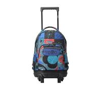 TOTTO Petit Sac à Dos Scolaire à roulettes Cyber Monstres - Resma Taille Moyenne