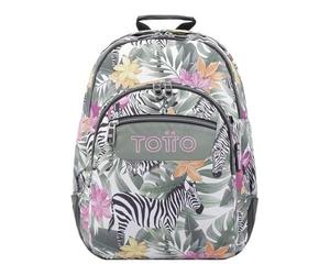 TOTTO Sac à dos d'école tropical zèbres - Crayoles taille standard