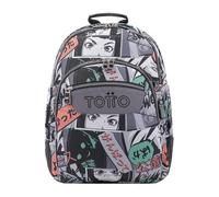 TOTTO Sac à dos scolaire à manches - Crayoles taille standard