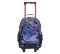 TOTTO Sac à Dos Scolaire avec Roues Moyennes-Atlas roulettes Garçon, Bleu, ESTÁNDAR