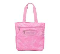 TOTTO - Sac d'école modèle Cutara, sac pour ordinateur portable 14 pouces, capacité 16L, 3 poches zippées, poche arrière, 2 poches pour bouteille, imprimé palmiers roses, Rose, Talla única,