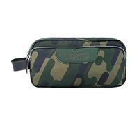 TOTTO Trousse Scolaire à Trois Compartiments Vert Camouflage - Agapec