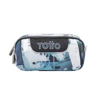 Totto Trousse Scolaire Deux Compartiments Postaux et Cassettes Taille Standard, Imprimé, ESTÁNDAR, Étuis