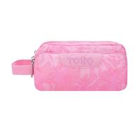TOTTO Trousse Scolaire Trois Compartiments Palmiers Roses - Agapec