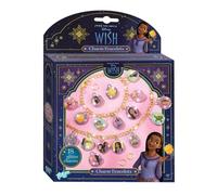 Totum Disney Ensemble de bijoux pour bracelets à breloques avec maillons dorés et 18 breloques pailletées pour enfants de 4 ans et plus, 44,5 x 24,5 x 3,5 cm