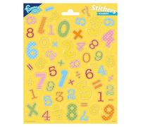 Totum feuille d'autocollants chiffres - autocollant bricolage papier enfant