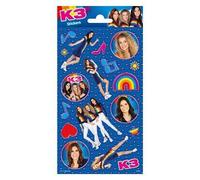 Totum feuille d'autocollants paillettes K3 - autocollants loisirs pour enfants