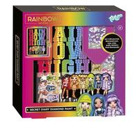 Totum Journal intime à couverture rigide arc-en-ciel avec serrure, stylo diamant et peinture, convient aux enfants de 6 ans et plus