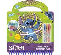 Totum Kit créatif Disney Stitch - Dessiner avec des pochoirs & des autocollants - Kit de peinture DIY pour enfants - Officiellement sous licence - Plaisir créatif du dessin