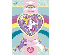 Totum Kit Créatif - Licorne - Unicorn - Sticker Book 4 Sheet - +250 Autocollants -