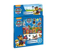 Totum kit créatif - Pat Patrouille - stickerset - Set d'autocollants d'environ 50 pcs et 1 scène cartonnée -