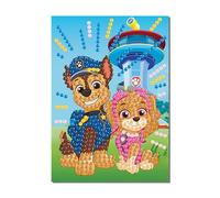 Totum Kit de peinture diamant Paw Patrol avec carte et enveloppe, à partir de 4 ans