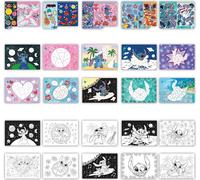 Totum Lilo & Stitch Kit de bricolage - Peinture & collage par numéros - Autocollants créatifs pour enfants - Amusez-vous avec des points de couture