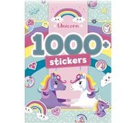 Totum Livre d'autocollants licorne paillettes 1000 autocollants A4 - Jouet créatif