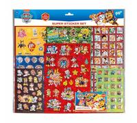 Totum Lot d'autocollants Paw Patrol : avec plus de 300 autocollants, un sac de plus de 100 autocollants laser et des autocollants gonflants 2D