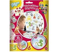 Totum stickers fenêtre Fairy Tales16 x 21 cm junior 4 feuilles Multicolore