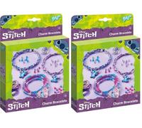 Totum TM ESSENTIALS Bracelets à breloques Stitch, différentes possibilités pour créer vous-même des bracelets, Mittelgroße, Plastique, Pas de gemme (Lot de 2)