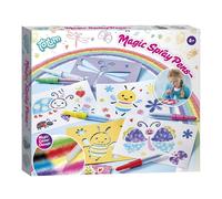 Totum Totum 5 stylos à bulles magiques Crayon pulvérisateur et pochoirs Kit de bricolage Effet spécial changement de couleur - Cadeau créatif