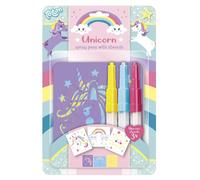 Totum Totum Unicorn Crayon aérosol 3 crayons pâles et pochoirs Bricolage avec effet aérographe