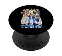 Totus Tuus Maria Totalement vôtre, Mère Marie catholique JPII PopSockets PopGrip Adhésif