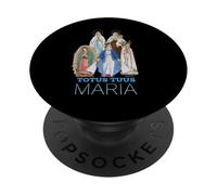 Totus Tuus Maria Totalement vôtre, Mère Marie catholique JPII PopSockets PopGrip Adhésif