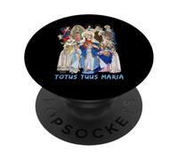 Totus Tuus Maria Totalement vôtre, Mère Marie catholique JPII PopSockets PopGrip Adhésif