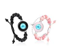 TOTWOO Bracelet Connecté pour Couple Amoureux à Distance, Duo Vibrant | Acier Inoxydable Réglable avec Connexion Bluetooth en Tête-à-Tête, Bracelet Amour, Famille, Mère Fille, Ado, Fille