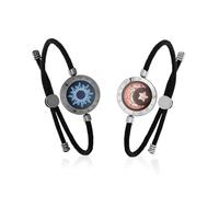 TOTWOO Bracelet Connecté pour Couple Amoureux à Distance, Duo Vibrant | Acier Inoxydable Réglable avec Connexion Bluetooth en Tête-à-Tête, Bracelet Amour, Famille, Mère Fille, Ado, Fille