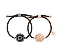 TOTWOO Bracelet partenaire pour couples - Connexion Bluetooth : vibre et s'allume au toucher - Cadeau pour relation à distance