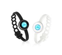 TOTWOO Bracelet pour Couple en Silicone de Longues Distances, Cadeau pour Couple de Relation à Distance, Bracelet Tactile avec Vibration, Intelligent et Connecté pour les Femmes et les Hommes