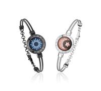 TOTWOO bracelets couple, One Size, Acier inoxydable, Pas de gemme