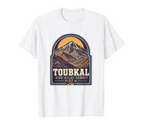 Toubkal Maroc Sommet du Haut Atlas 4167m Trekking T-Shirt Graphique avec Valeur